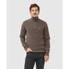 RODD & GUNN - ROBBIES ROAD 1/2 ZIP KNIT IN WALNUT BROWN EP0956