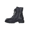TAMARIS CHUNKY BLACK WARMLINED LEATHER BOOTS