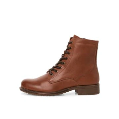Tamaris Tan Lace Up Boots In Neutrals