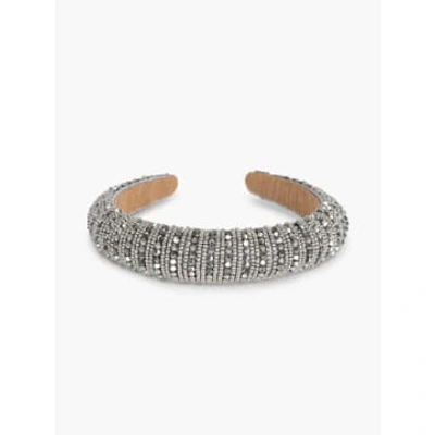 Sui Ava Silvermoon Headband In Metallic