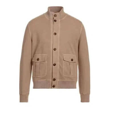 Circolo 1901 - Valstar Button Up Cardigan Jacket In Bronzo Caramel Colour Cn4019