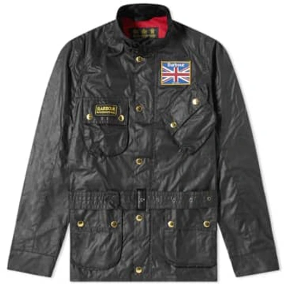 Barbour International Union Jack Jacket Black