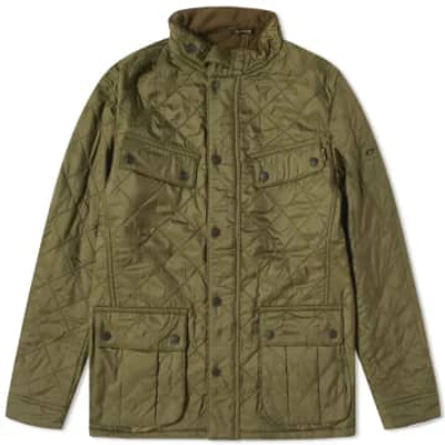 Barbour International Ariel Polarquilt Jacket Olive In Green