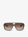 Oliver Peoples Mens Brown Ov5520su 1977c Square-frame Acetate Sunglasses In Brown