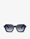 Oliver Peoples Womens Blue Ov5526su Kienna Square-frame Acetate Sunglasses In Blue