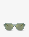Oliver Peoples Womens Green Ov5526su Kienna Square-frame Acetate Sunglasses In Green
