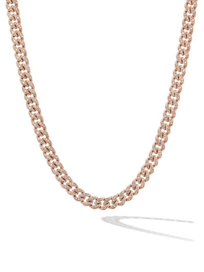 David Yurman Women's Curb Chain Necklace In 18k Rose Gold