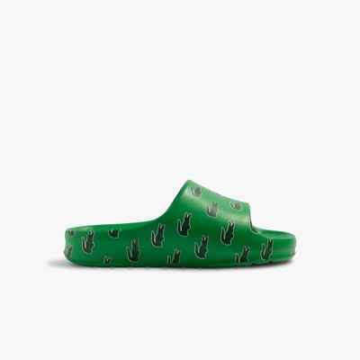 Lacoste Men's Serve Slide 2.0 Color-pop Slides - 13 In Green