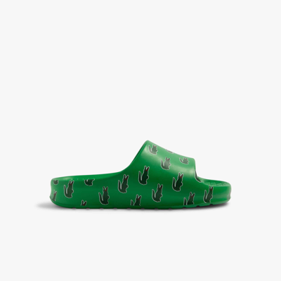 Lacoste Menâs Serve Slide 2.0 Color-pop Slides - 12 In Green