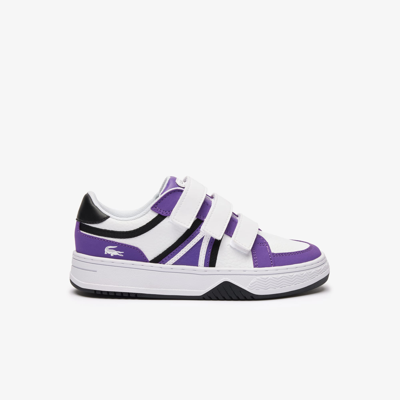 Lacoste Kids' L001 Branded Sneakers In Purple