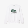 Lacoste Minecraft Crocodile Sweatshirt In White