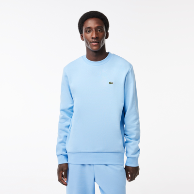 Lacoste Brushed Fleece Jogger Sweatshirt - Xl - 6 In Blue