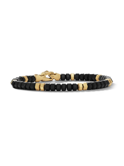 David Yurman Men's Hex Bead Bracelet In Black Onyx
