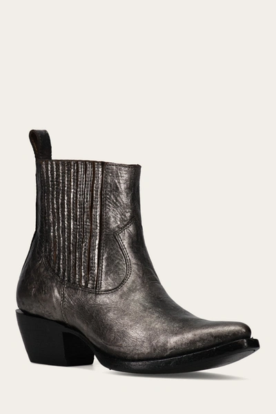 The Frye Company Frye Sacha Chelsea Boots In Dark Pewter