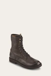 The Frye Company Frye Dean Combat Lace-up Boots In Chocolate