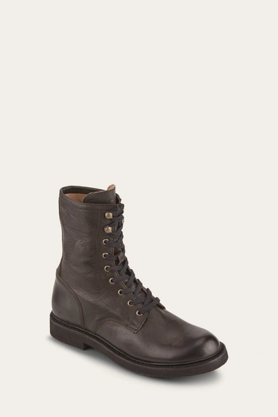 The Frye Company Frye Dean Combat Lace-up Boots In Chocolate