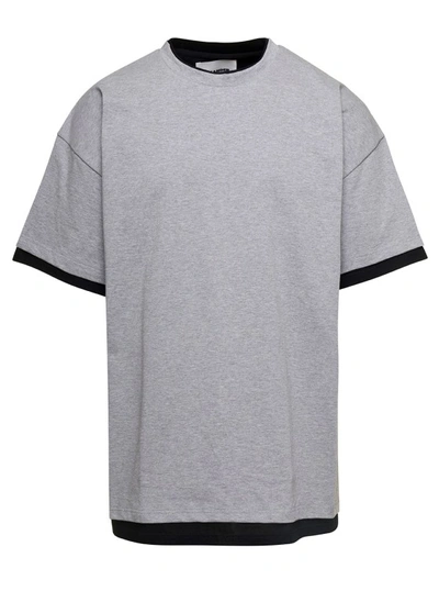 Jil Sander Doppia T-shirt Mc In Grey