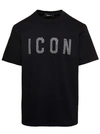 Dsquared2 Icon Studded T-shirt In Black