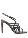 Brunello Cucinelli Heeled Sandals  Woman In Grey