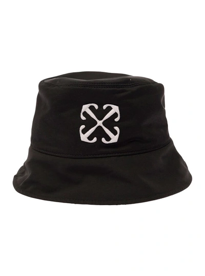 Off-white Arrow Nyl Bucket Hat Black White