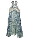 Isabel Marant Embroidered Floral Halterneck Top In Grey