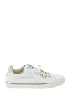 Maison Margiela Baskets Evolution Low Top En Cuir Blanc In White