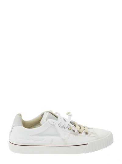 Maison Margiela White Lace-up Low-top Trainers