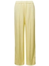 JIL SANDER YELLOW HIGH WASITED TROUSERS IN VISCOSE