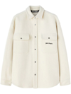 PALM ANGELS PALM ANGELS LOGO-EMBROIDERED TWILL SHIRT JACKET