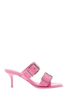Alexander Mcqueen Heel Sandals In Pink