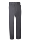 Studio Nicholson Grey Cotton Trousers In Black