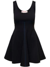 Marni Stretch Interlock Mini Dress In Black