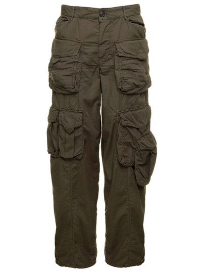 Dsquared2 Pockets Cargo Trousers In Black