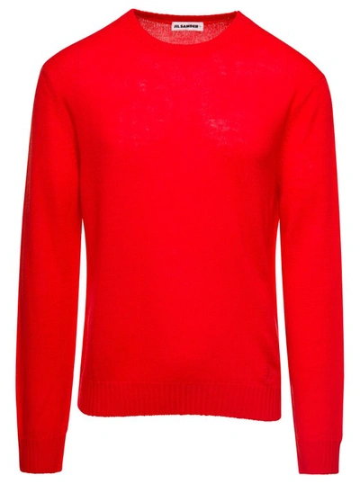 Jil Sander Jumper Cn Ls In Red