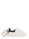 ALEXANDER MCQUEEN WHITE AND SILVER CHUNKY SOLE SNEAKER KEYRING