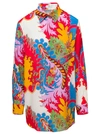 ETRO MULTICOLOR SHIRT WITH ALL-OVER GRAPHIC PRINT IN SILK