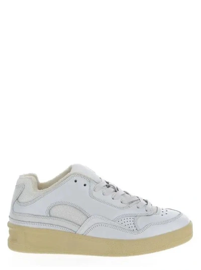 Jil Sander Basket Sneakers In White