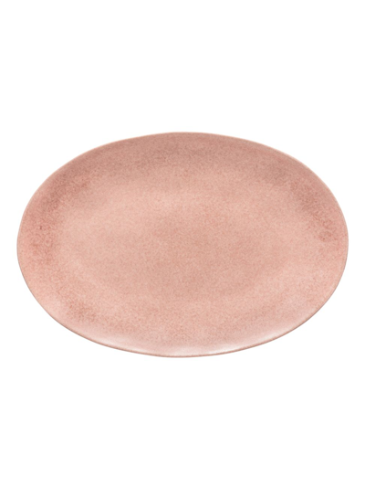 Costa Nova Livia Stoneware Oval Platter In Pink