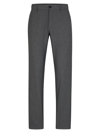 Hugo Boss Slim-fit Trousers In Micro-pattern Performance-stretch Fabric In Grey
