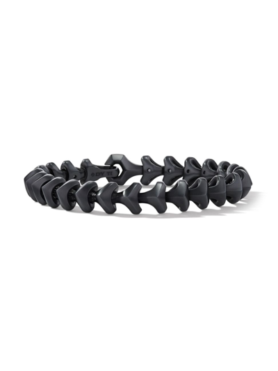 David Yurman Men's Armory Link Bracelet In Titanium In Black
