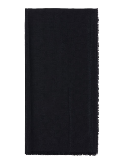 Prada Women's Wool Silk And Cashmere Shawl In Black