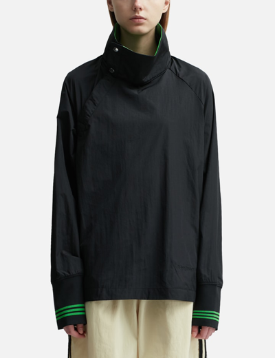 Adidas Originals Wales Bonner Recycled Tech Top In Black