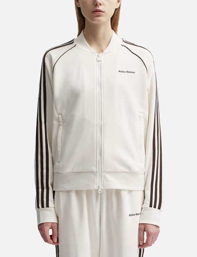 Adidas Originals Wales Bonner Cotton Blend Track Jacket In White