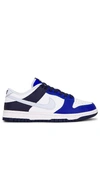 Nike Dunk Low Sneaker In White  Football Grey  & Game Royal