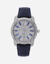 Dolce & Gabbana Gold Watch With Diamond Pavé In Blue/white Gold