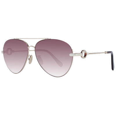 Omega Rose Gold Women Sunglasses In Metallic