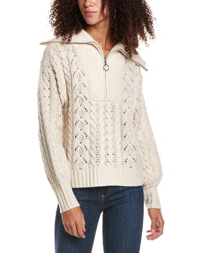 Dh New York Finley Pullover In White In Ivory