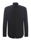 Xacus Long-sleeved Button-down Shirt In Grey