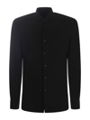 Xacus Wrinkle-free Tailored Travel Shirt In Black
