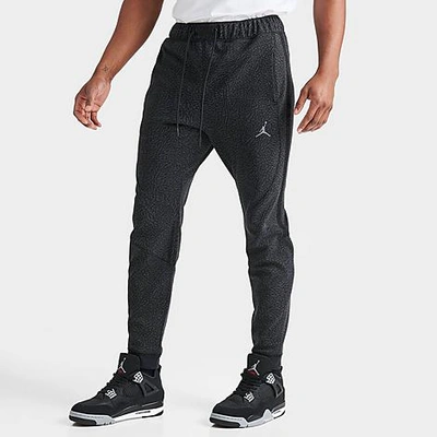 Nike Jordan Men's Dri-fit Sport Air Fleece Jogger Pants In Black/dark Shadow/dark Grey